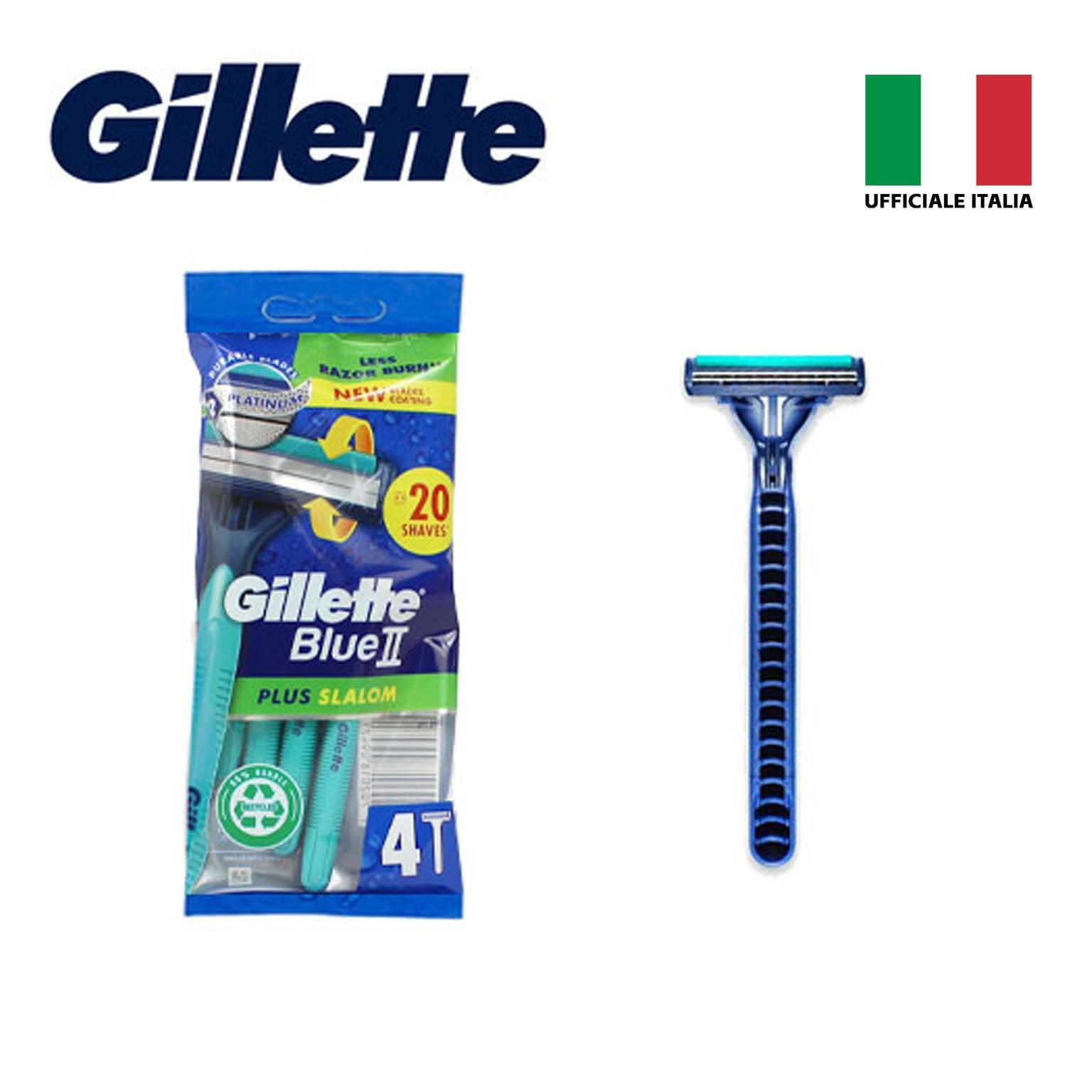 BLUE II PLUS SLALOM X4 BUSTA RASOIO GILLETTE ITA BL1 - koseakasa