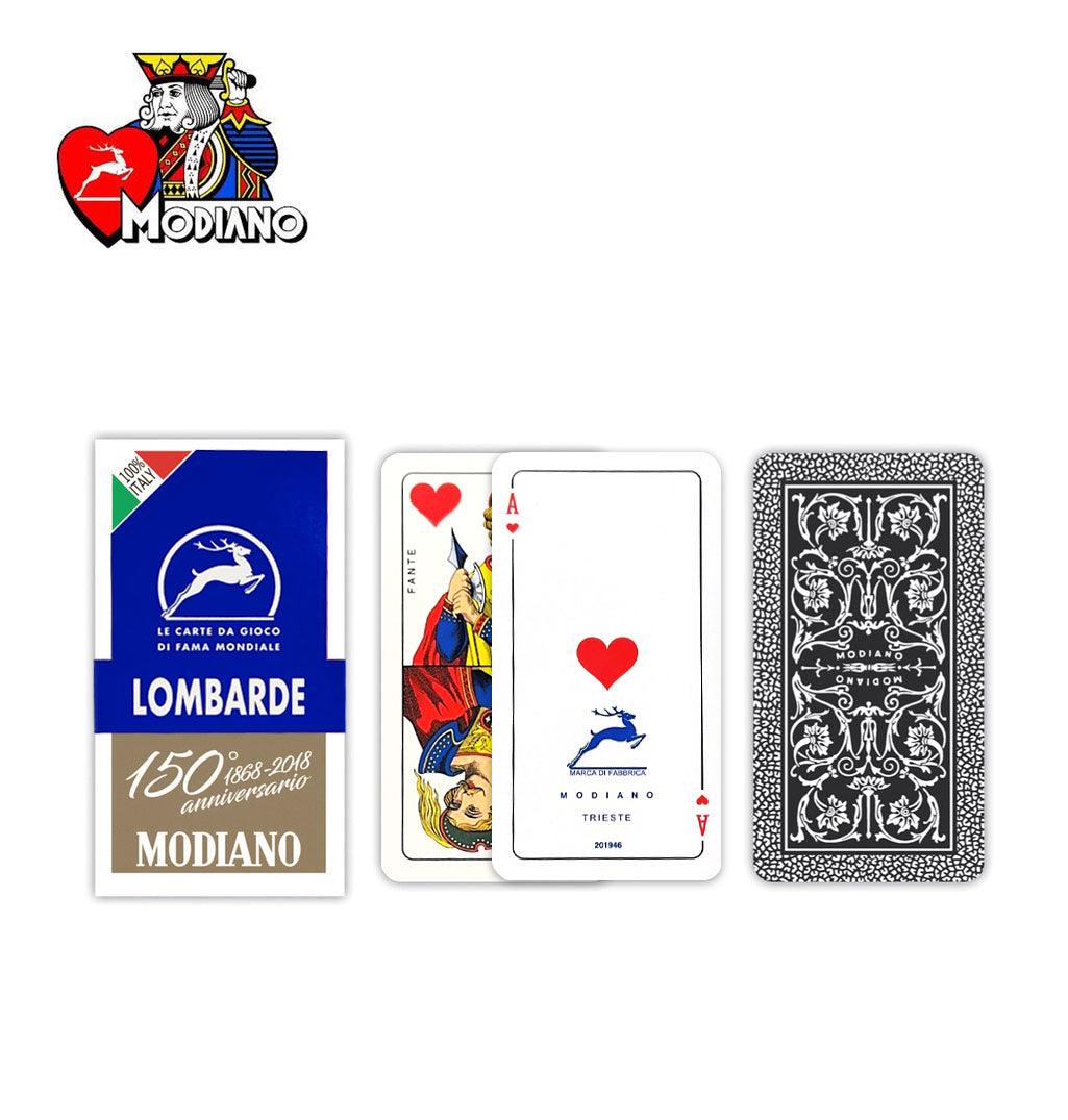 LOMBARDE 150 BLU CARTE DA GIOCO MODIANO ART.300108 PZ1 - koseakasa