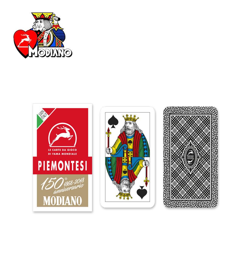 PIEMONTESI 150 ROSSO CARTE DA GIOCO MODIANO ART.300109 PZ1 - koseakasa