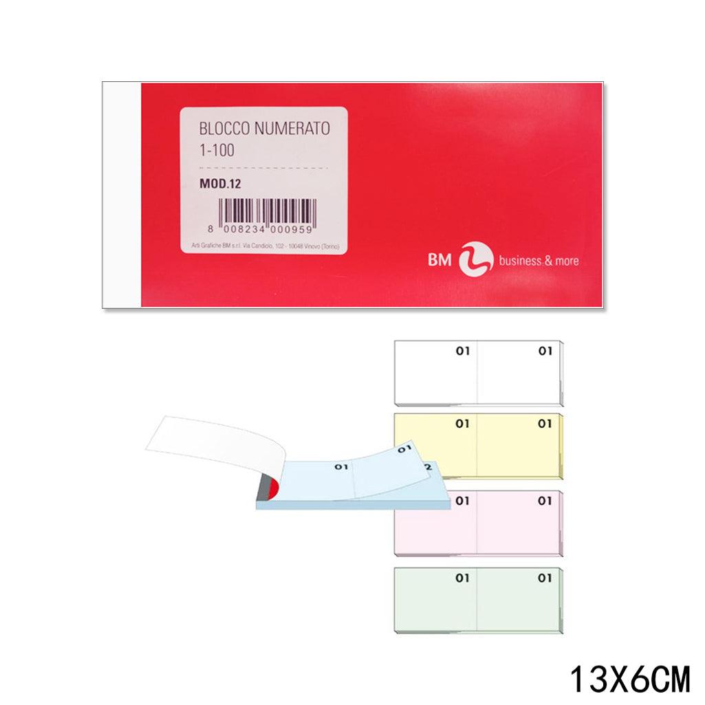 BLOCCO NUMERATO 1/100 F.TO 13x6 - koseakasa