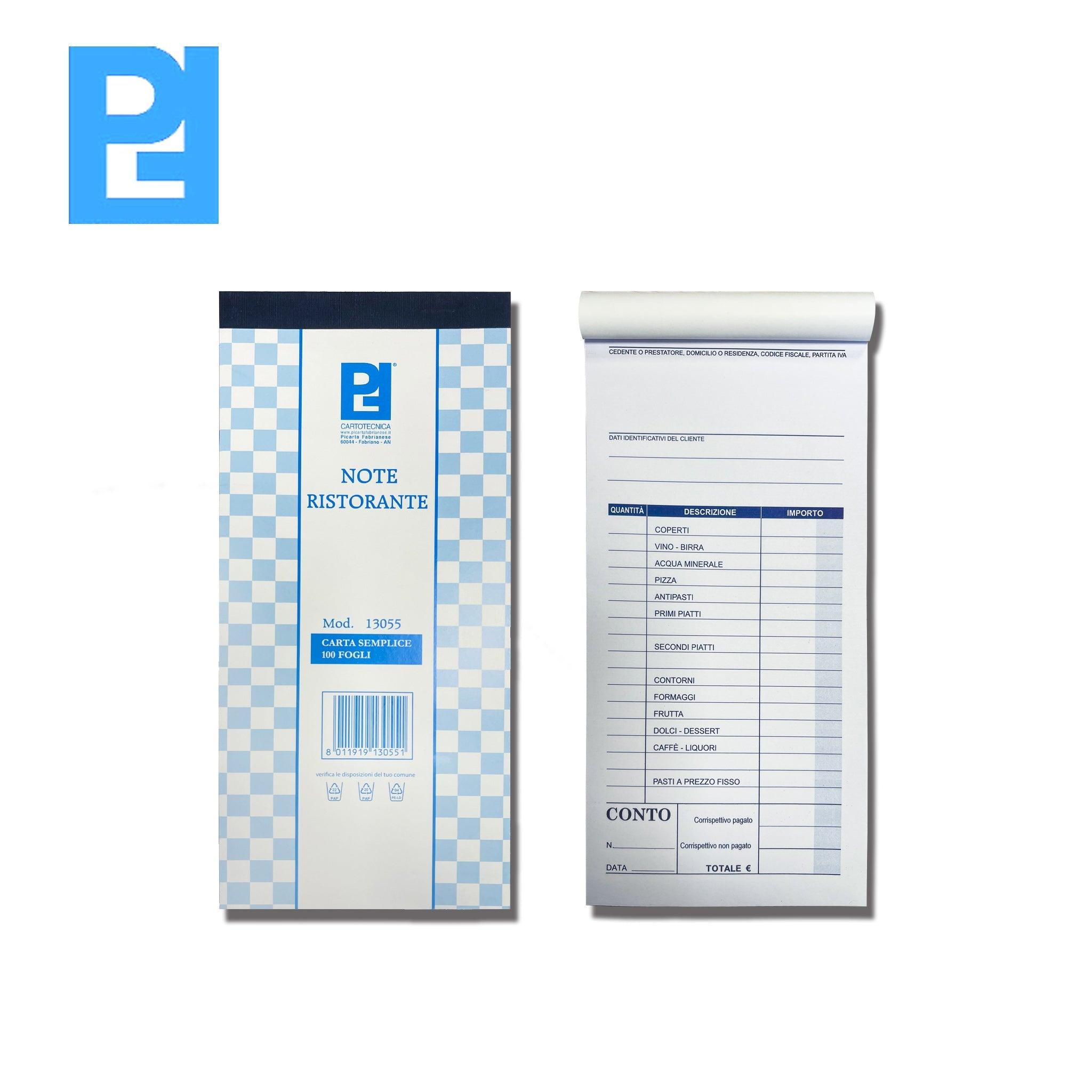 NOTE RISTORANTE 100FG 10X22 ART.13055 PICARTA PZ1 - koseakasa