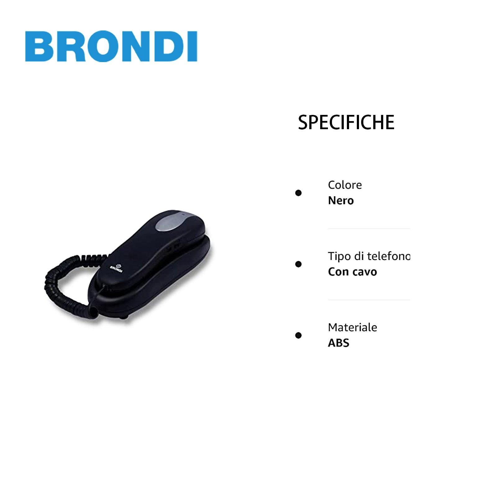 BRONDI NEMO NERO TELEFONO CON CAVO - koseakasa