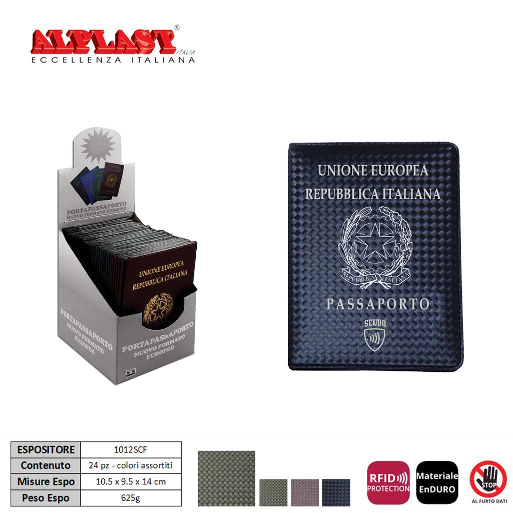 PORTA PASSAPORTO 24PZ SCUDO CARBON ALPLAST ART.1012SCF PZ1 - koseakasa