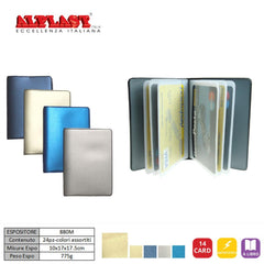 PORTA CARD 24PZ COLORI LUCIDI ALPLAST ART.880M PZ1 - koseakasa