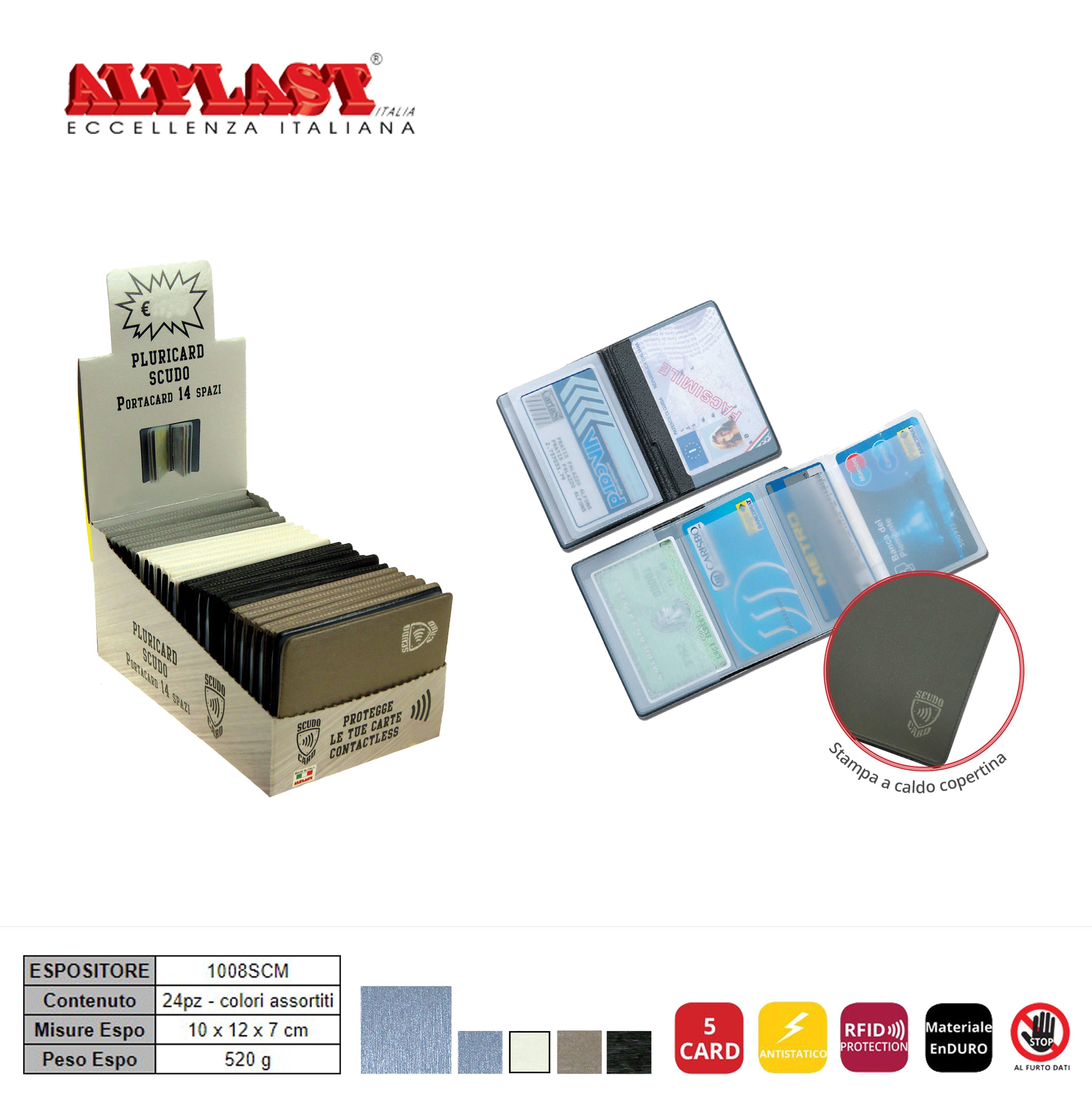 PORTA CARD 24PZ SCUDO ALPLAST ART.1008SCM PZ1 - koseakasa