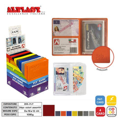 PORTA CARD BANCONOTE 24PZ COLOR.ASS.ALPLAST ART.205-FLY PZ1 - koseakasa