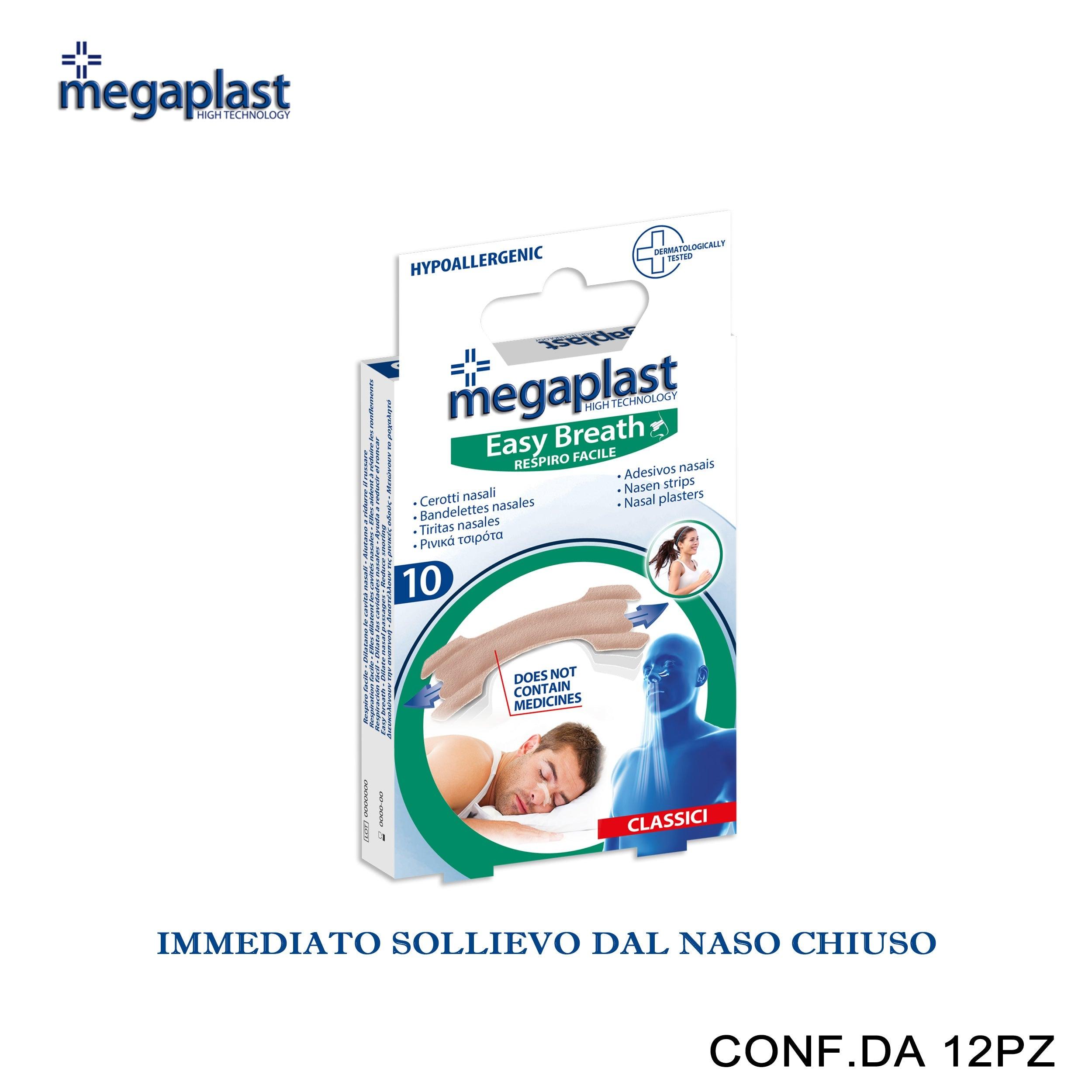 ART.112462 MEGAPLAST EASY BREATH ML 10 CEROTTI NASALI CONF.10 12PZ - koseakasa