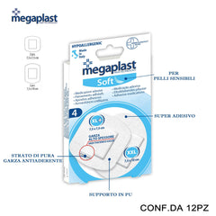 ART.112653 MEGAPLAST AQUASTOP ML 4 CEROTTI POST/OP CONF.4 12PZ - koseakasa