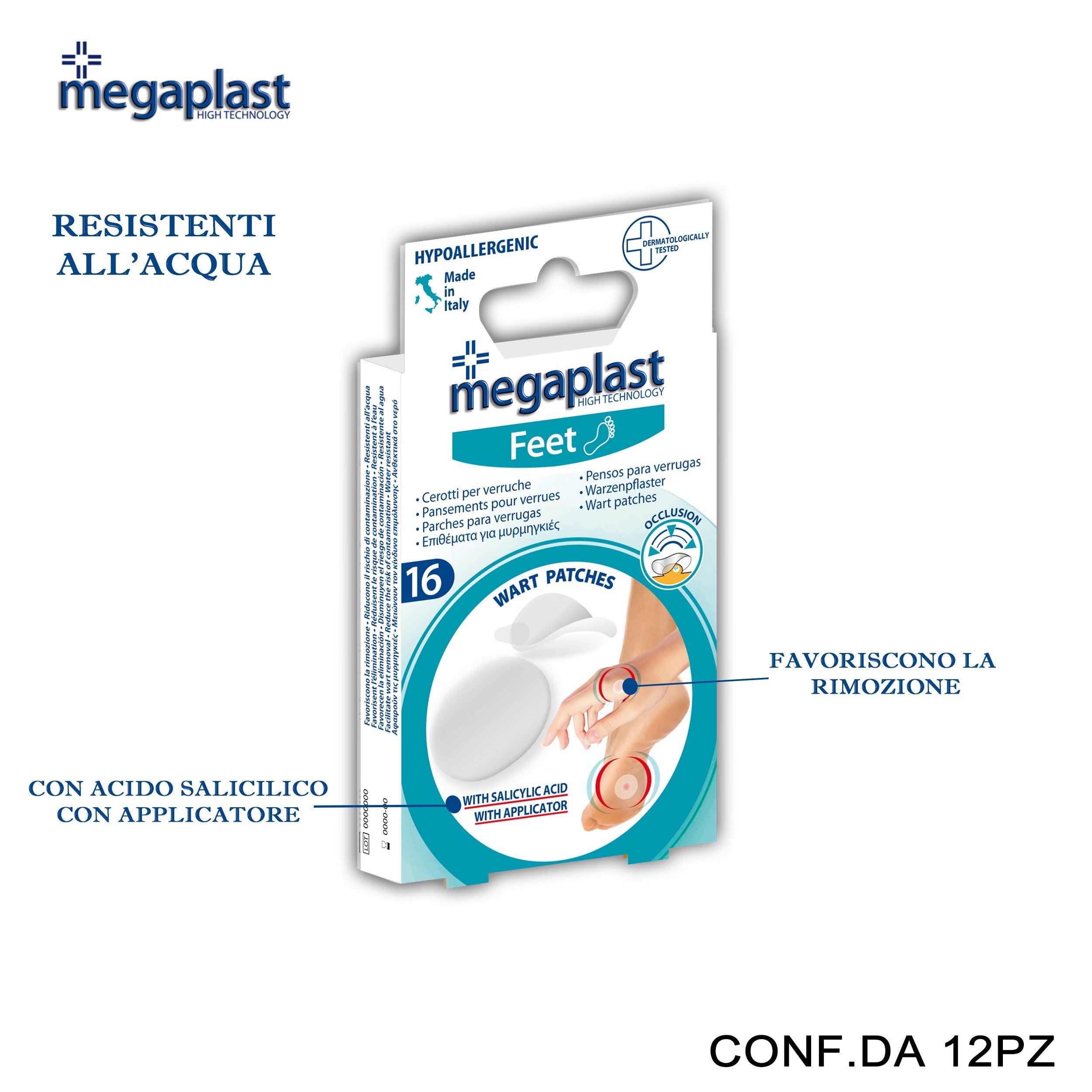 ART.113124 MEGAPLAST FEET ML 16 CEROTTI PER VERRUCHE ASS CONF.16 12PZ - koseakasa