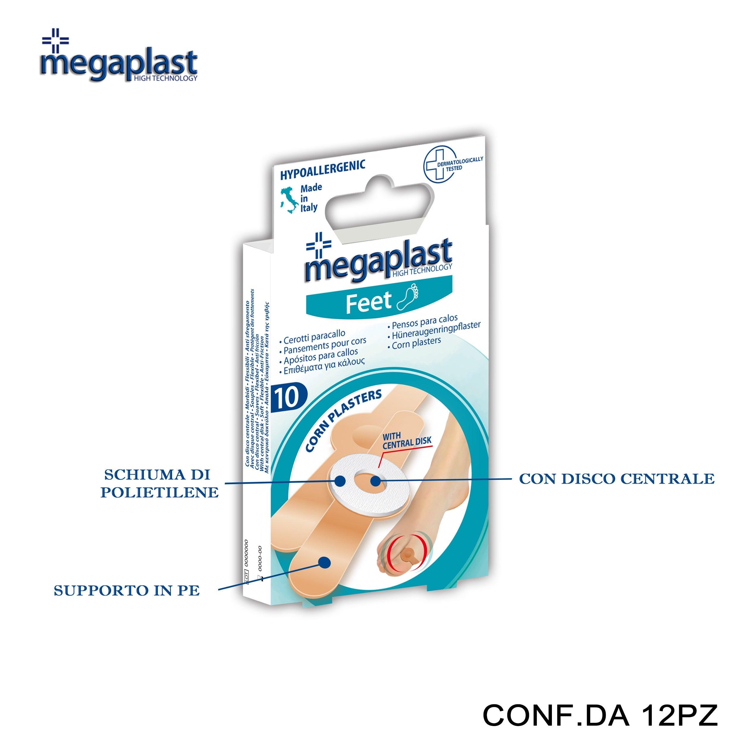 ART.182427 MEGAPLAST FEET ML 10 DISCO CENTRALE CONF.10 12PZ - koseakasa