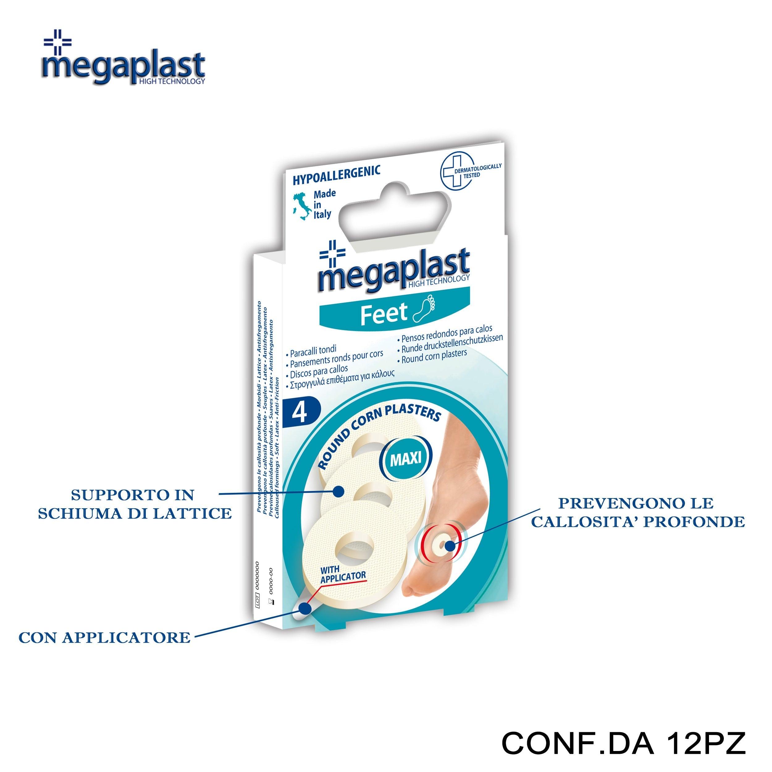 ART.182489 MEGAPLAST FEET ML 4 PARACALLI TONDI LATTICE CONF.4 12PZ - koseakasa