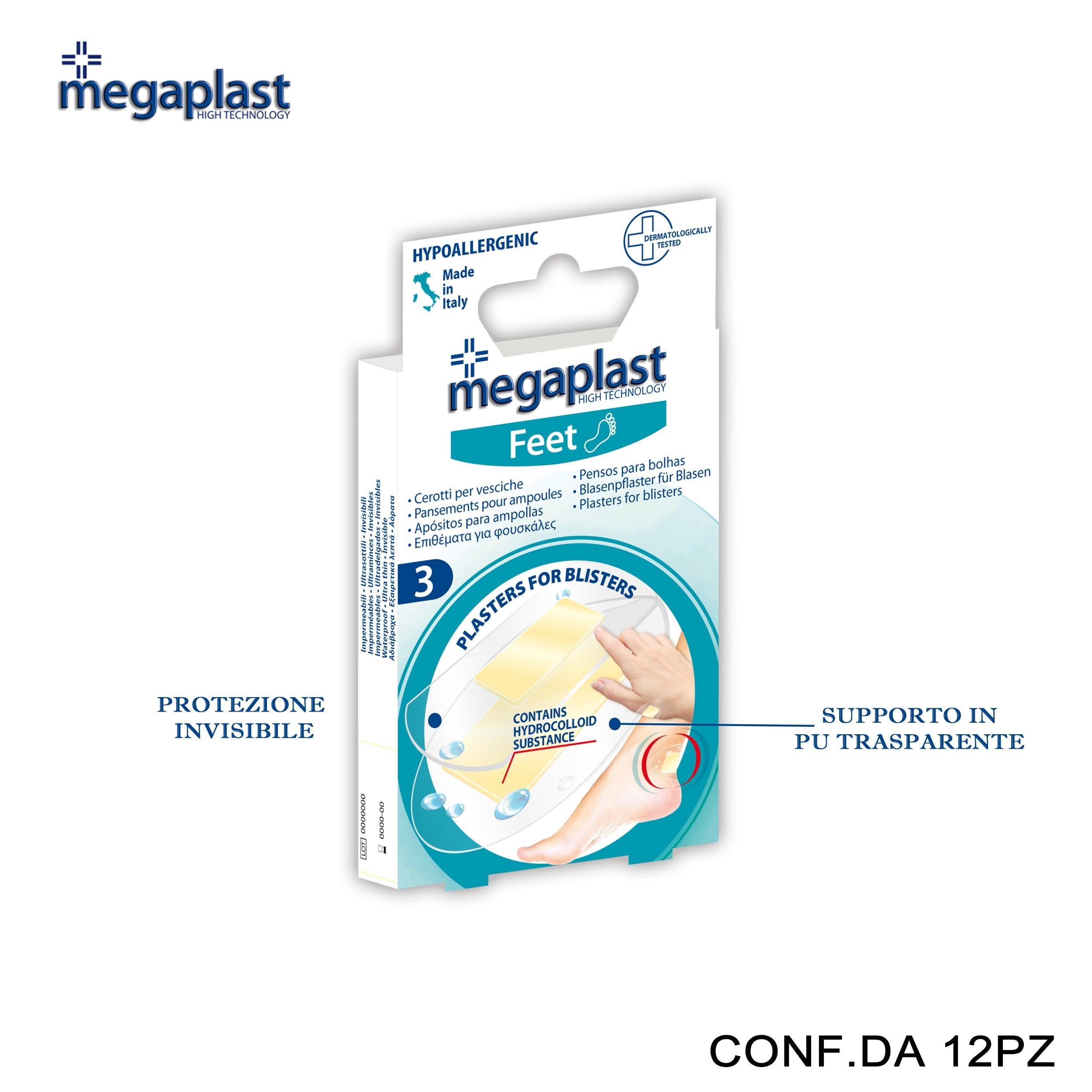 ART.182496 MEGAPLAST FEET CEROTTI ER VESCICHE CONF.3 12PZ - koseakasa