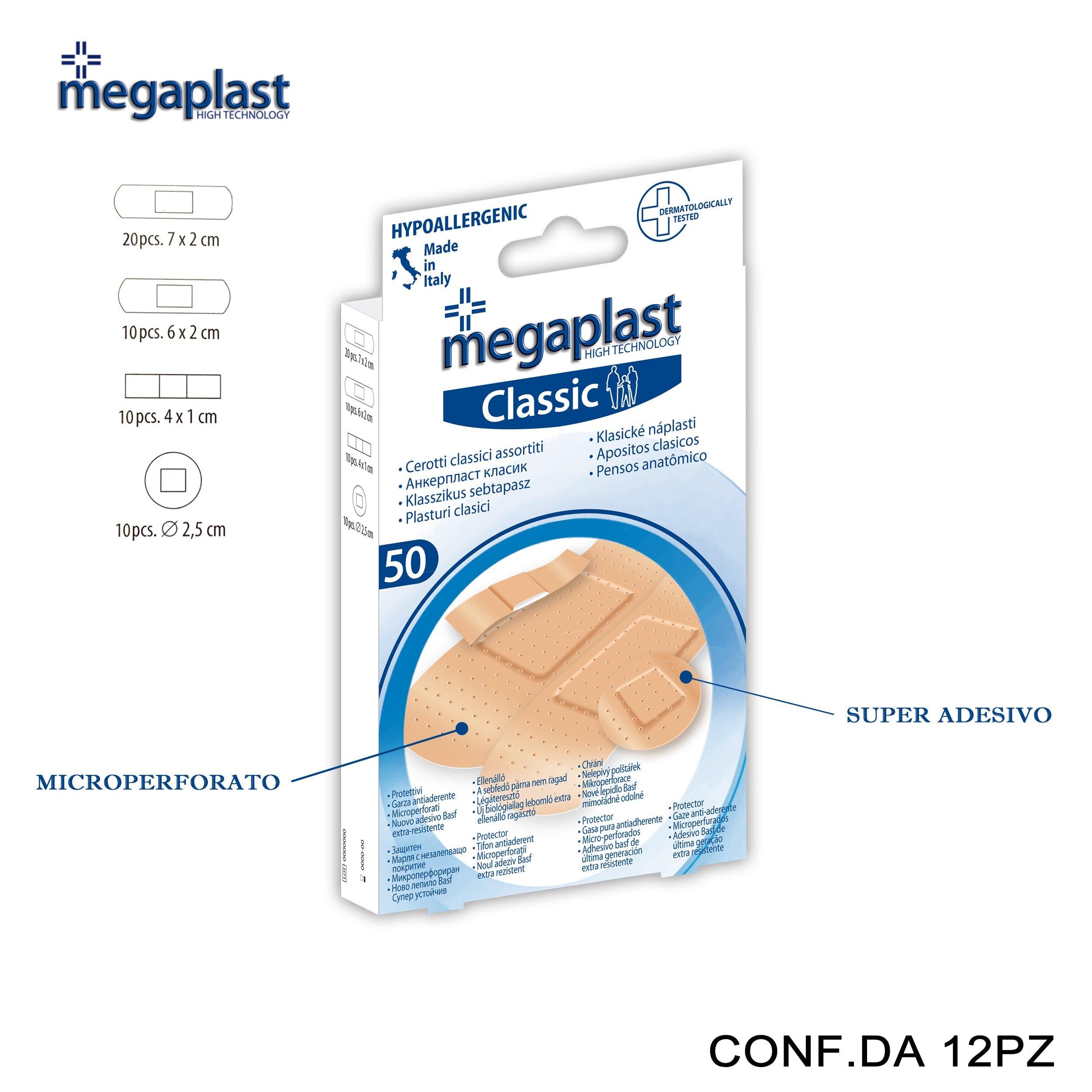 ART.185237 MEGAPLAST CLASSIC 50 CEROTTI ASSORTITI PE CONF.50 12PZ - koseakasa