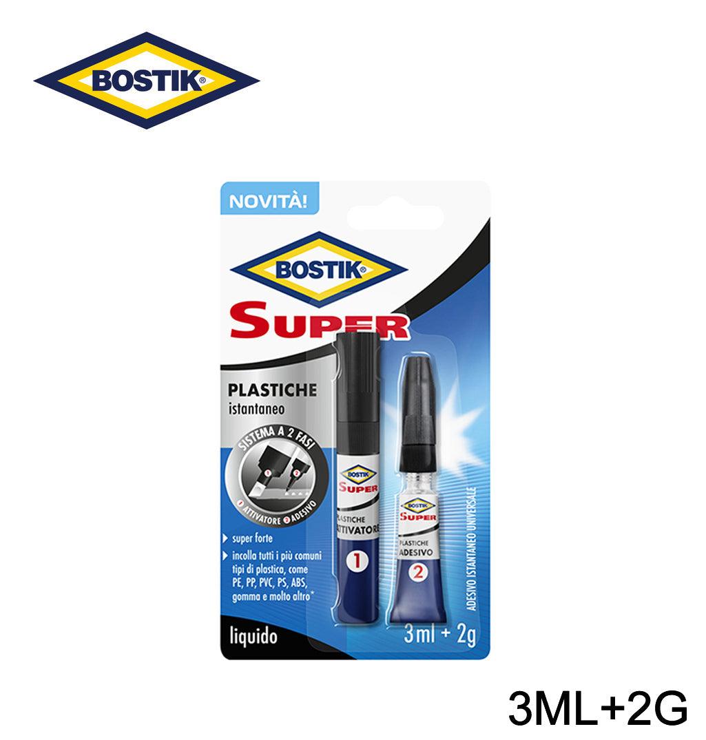 SUPER PLASTICHE ATTIVATORE CON ADESIVO 3ML E 2G BOSTIK ART.7000074 BL1 - koseakasa