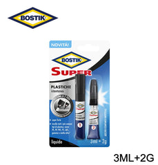 SUPER PLASTICHE ATTIVATORE CON ADESIVO 3ML E 2G BOSTIK ART.7000074 BL1 - koseakasa