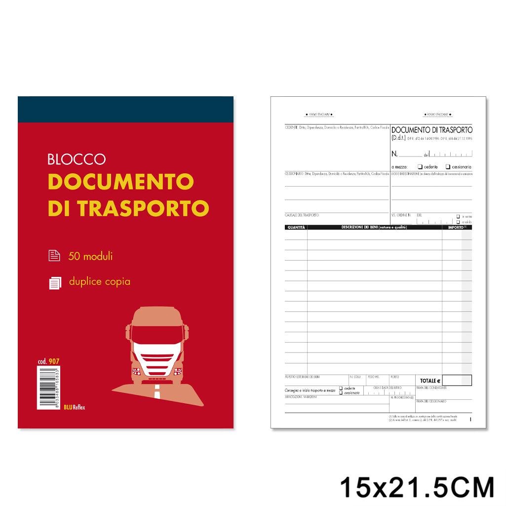 DDT 50FG x 2COPIE DOC. TRASPORTO F.TO 15x23 ART.907 PZ1 - koseakasa