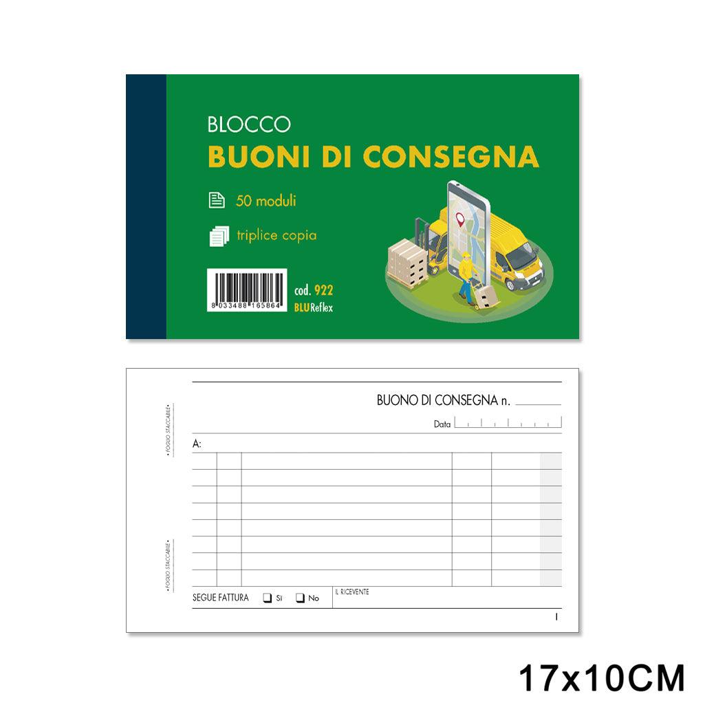 BUONI CONSEGNA 50FG x 3COPIE F.TO 17x10 ART.922 PZ1 - koseakasa