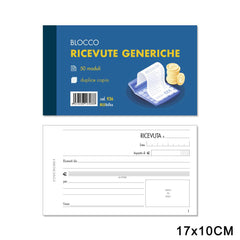 RICEVUTE GENERICHE 50FG x 2COPIE F.TO 17x10 ART.936 PZ1 - koseakasa