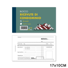 RICEVUTE CONDOMINIO 50FG x 2COPIE F.TO 17x10 ART.942 PZ1 - koseakasa