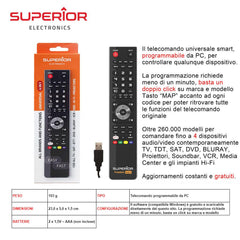 4 IN 1 PROGRAMMABILE FREEDOM TELECOMANDO ART.SUPTUB003 SUPERIOR BL1 - koseakasa
