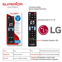 LG TELECOMANDO TV ART.SUPTRB007 SUPERIOR BL1 - koseakasa