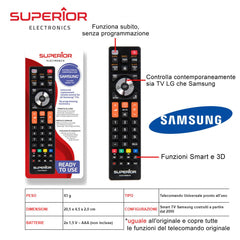 SAMSUNG TELECOMANDO TV ART.SUPTRB008 SUPERIOR BL1 - koseakasa