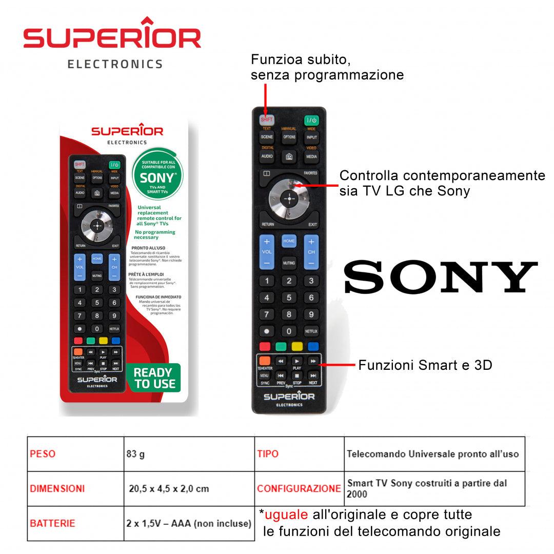 SONY TELECOMANDO TV ART.SUPTRB009 SUPERIOR BL1 - koseakasa