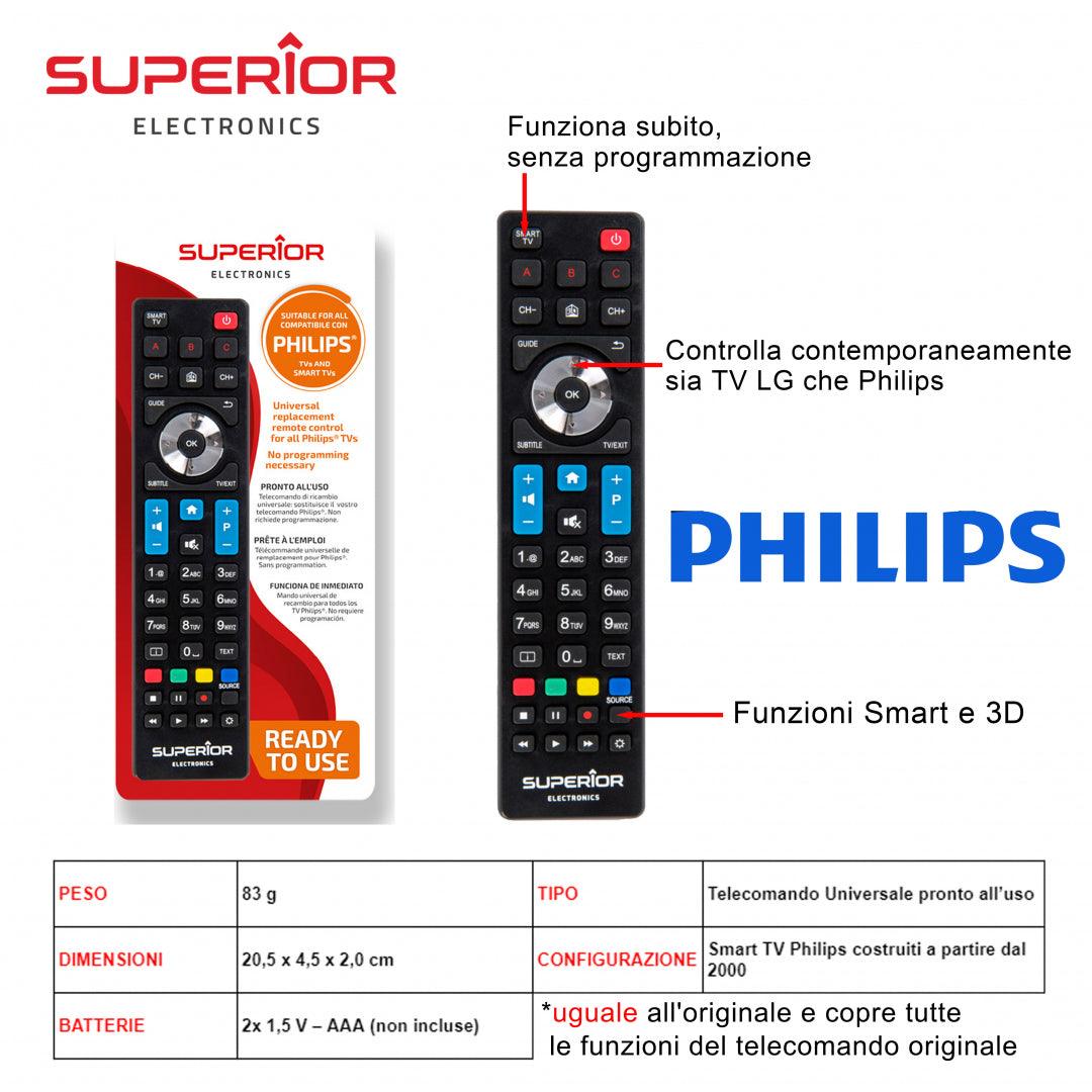 PHILPS TELECOMANDO TV ART.SUPTRB010 SUPERIOR BL1 - koseakasa