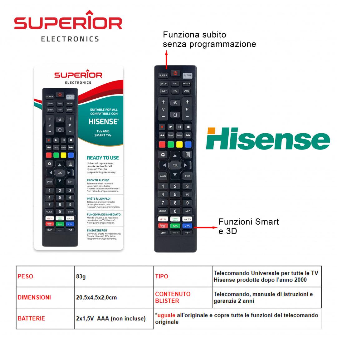 HISENSE TELECOMANDO TV ART.SUPTRB028 SUPERIOR BL1 - koseakasa