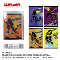 ART.10114 ALPLAST BIGLIETTI DI AUGURI 18 ANNI CONF.12PZ - koseakasa