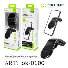 ART.OK-0100 OKLINE HARDLOCK SUPPORTO MAGNETICO DEL TELEFONO AUTOMOBILE NERO - koseakasa