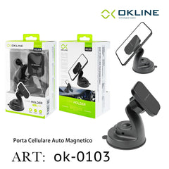 ART.OK-0103 OKLINE SUPPORTO MAGNETICO DEL TELEFONO AUTOMOBILE NERO - koseakasa