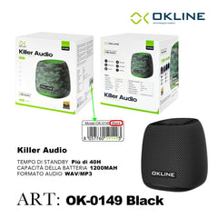 ART.OK-0149NERO OKLINE KILLER AUDIO WIRELESS NERO - koseakasa