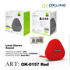 ART.OK-0157ROS OKLINE LOUD STEREO WIRELESS ROSSO - koseakasa