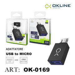 ART.OK-0169 OKLINE ADATTATORE DA USB3.0 A MICRO NERO - koseakasa