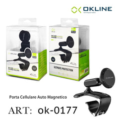 ART.OK-0177 OKLINE ROTATE FREELY SUPPORTO MAGNETICO DEL TELEFONO AUTOMOBILE NERO - koseakasa