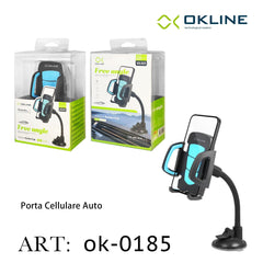 ART.OK-0185 OKLINE FREE ANGLE SUPPORTO VENTOSA ADESIVA DEL TELEFONO AUTOMOBILE - koseakasa