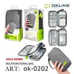ART.OK-0202 OKLINE BORSA MULTIFUNZIONALE CON MANIGLIA GRIGIO - koseakasa