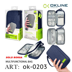 ART.OK-0203 OKLINE BORSA MULTIFUNZIONALE CON MANIGLIA BLU - koseakasa