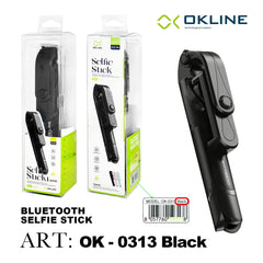 ART.OK-0313NERO OKLINE ASTA PER SELFIE CON TREPPIEDE E TELECOMANDO WIRELESS NERO - koseakasa