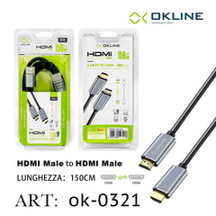 ART.OK-0321 OKLINE HDMI 2.0 2K e 4K Cavo 150cm - koseakasa