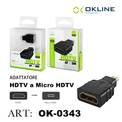 ART.OK-0343 OKLINE ADATTATORE HDTV AF/DM NERO - koseakasa