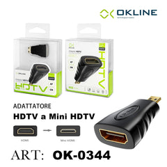 ART.OK-0344 OKLINE ADATTATORE HDTV AF/CM NERO - koseakasa