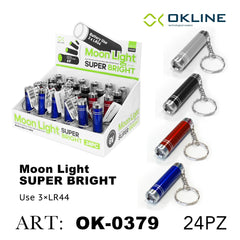 ART.OK-0379 OKLINE LED MOONLIGHT PORTACHIAVE MINI TORCIA PORTATILE - koseakasa