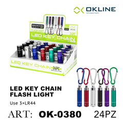 ART.OK-0380 OKLINE LED PORTACHIAVE TORCIA PORTATILE IMPERMEABILE - koseakasa