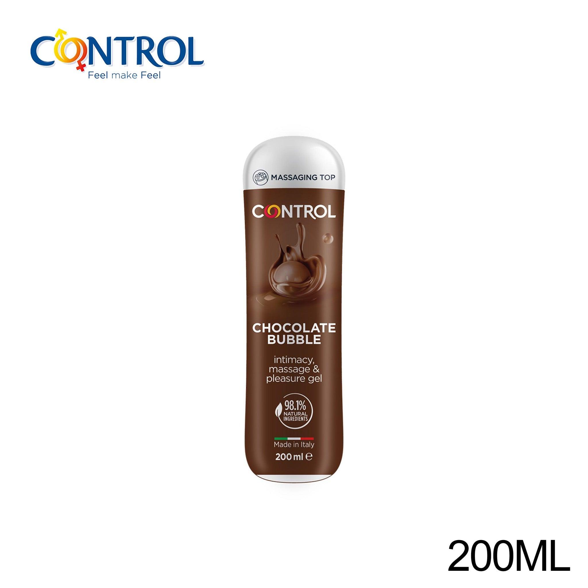 CONTROL BUBBLE CHOCOLATE MASSAGE GEL 200ML 6PZ - koseakasa