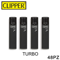 CLIPPER ACCENDINO LARGE TURBO JET BLACK SOFT 48PZ - koseakasa