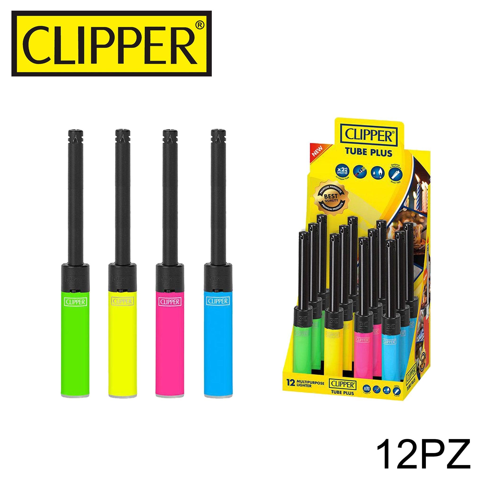 CLIPPER TUBE PLUS ACCENDIGAS SHINY BRANDED 12PZ - koseakasa