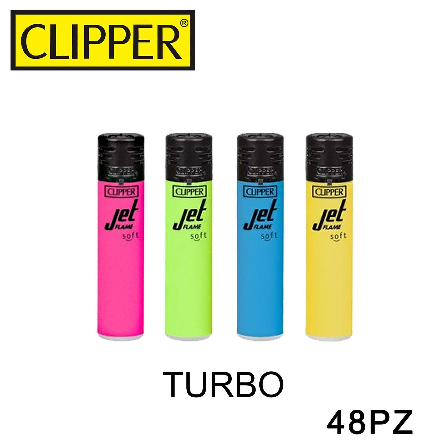 CLIPPER ACCENDINO LARGE TURBO JET SOFT FLUO 48PZ - koseakasa