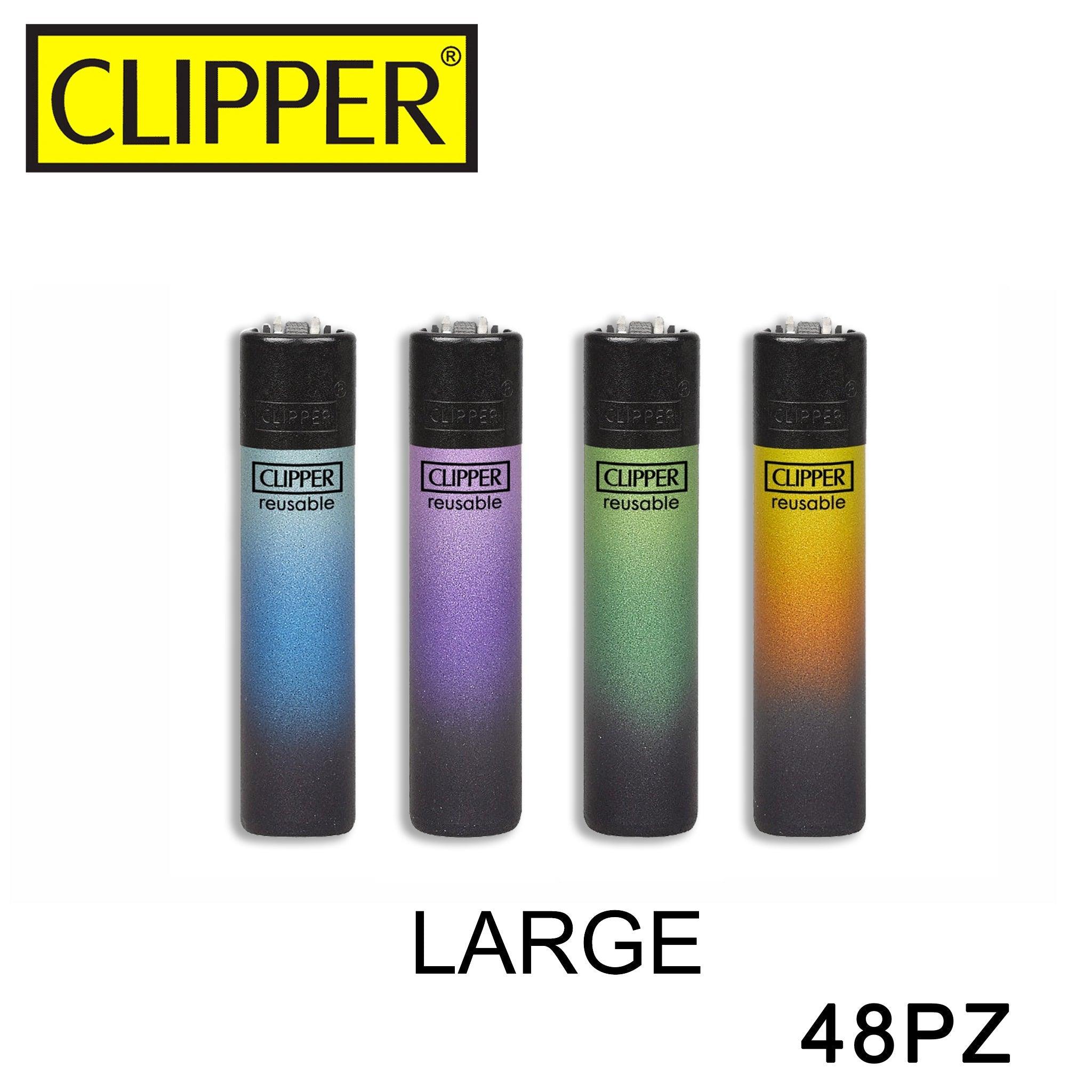 CLIPPER ACCENDINO LARGE BLACK TRIPLE GRADIENT 48PZ - koseakasa